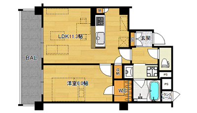 洋6.0×LDK11.3（46.33㎡）04type