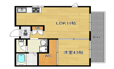 洋4.5×LDK11（36㎡）102号
