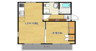 洋6×LDK10（38㎡）104号