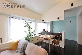 南向きに配置されたLDKは採光良好（301号）