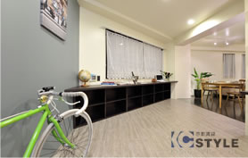 広く確保されたホビースペースは自転車を収納したり、趣味のスペースとして・・・（202号）