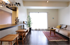 キッチンスペースを独立させた間取りですっきりと使用できます（101号）