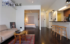 開けっ放して使える寝室とリビング（101号）