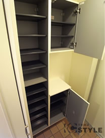 トールタイプの可変棚付