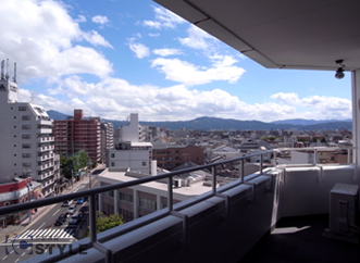 バルコニーからの東側眺望（7Ｆ）