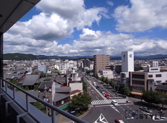 バルコニーからの北側眺望（7Ｆ）