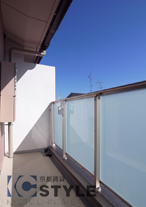 ワイドのあるバルコニーが使い易い