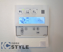 温度設定が容易なキッチン部給湯器リモコンパネル