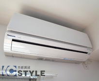 洋室に冷暖房エアコン完備