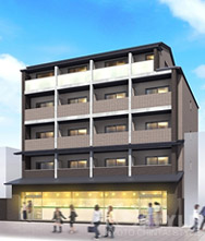 南側1Fは桝形出町商店街に面しています