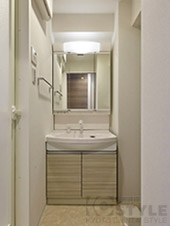 シャープなデザインのシャンプードレッサー