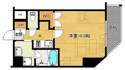 洋10.0×K2（30.00㎡）402号・北向