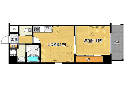 洋6.1×LDK8.1（35.40㎡）03号・南向