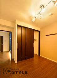 独立性の高い寝室に大型クローゼット完備 