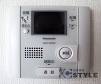 オートロック連動モニター付インターホン完備