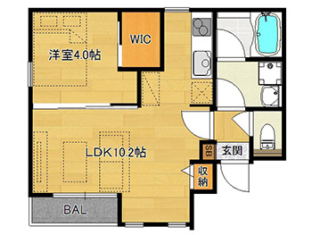 洋4.0×LDK10.2（33.32㎡） 02号type