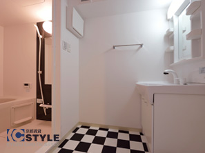 拘りのサニタリと清潔感のあるバスルーム