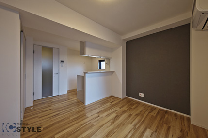 ワイドのある居室は家具の配置がしやすい間取りです（05type）