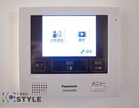 >モニター付インターホンでオートロックへの来訪者の顔を確認して頂けます