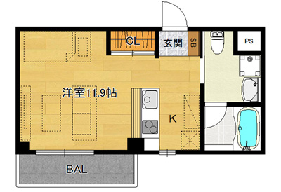 洋11.9K（27.20㎡）206・306号