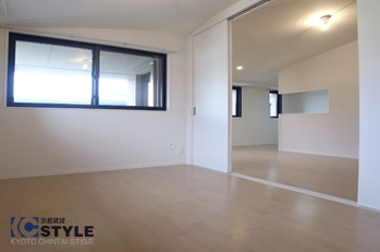 リビングと洋室を繋げて使える間取り設計 201