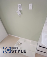 サニタリにある洗濯気置き場