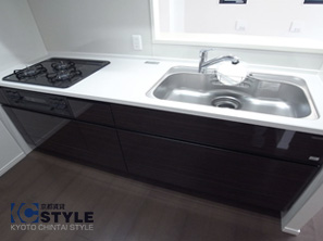 3口ガスコンロのシステムキッチン 206